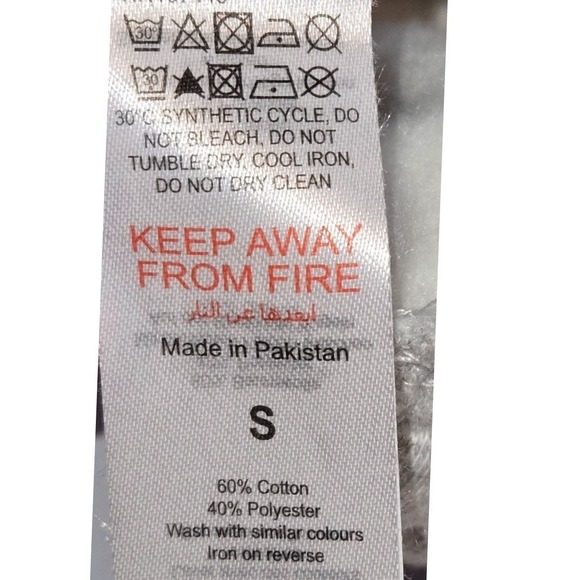 PRETTYLITTLETHING Ash Grey Thigh Pocket Casual Cuffed Joggers Size S - Picture 4 of 7